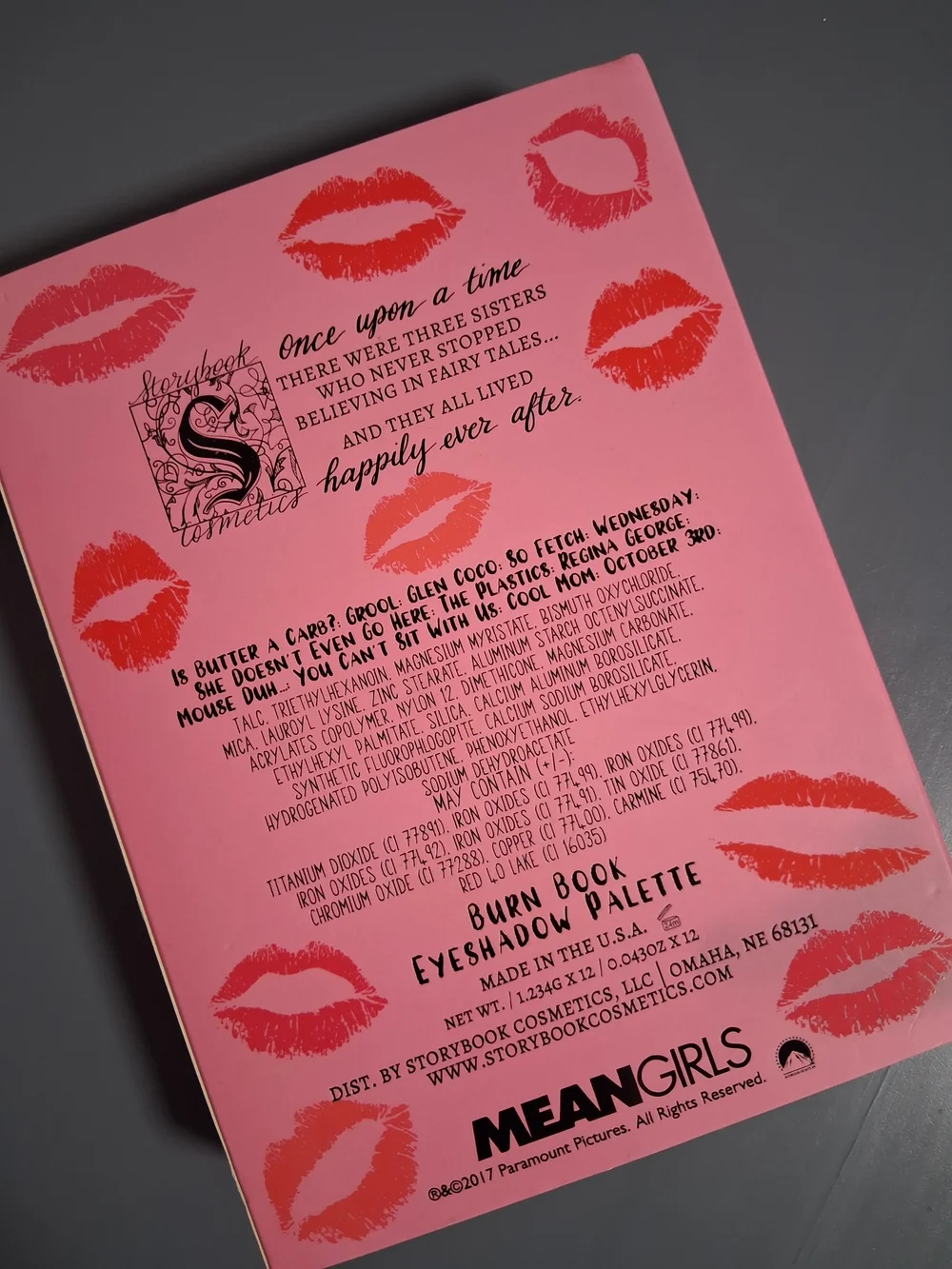 Story Book Mean Girls Burn Book